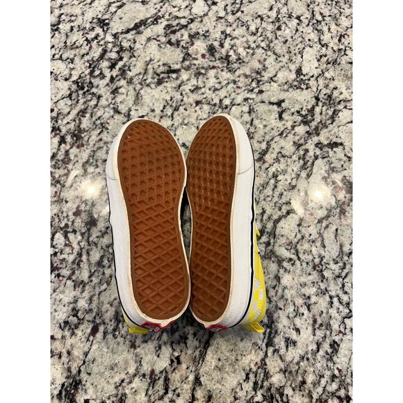 VANS slip on shoes kids size 3 yellow checkered - Picture 8 of 12